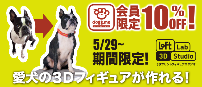 愛犬の3Dフィギュア